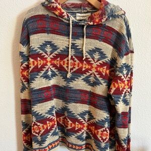 RALPH LAUREN Southwestern Hoodie Sweater